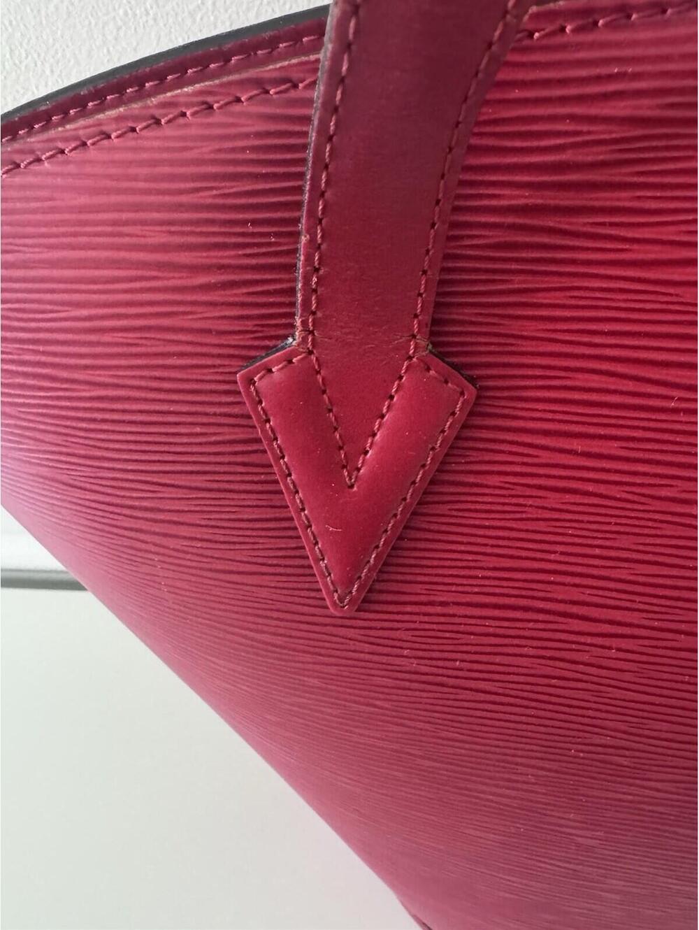 Louis Vuitton Saint Jacques Shoulder Bag Castilian Red Epi Leather - Picture 6 of 9